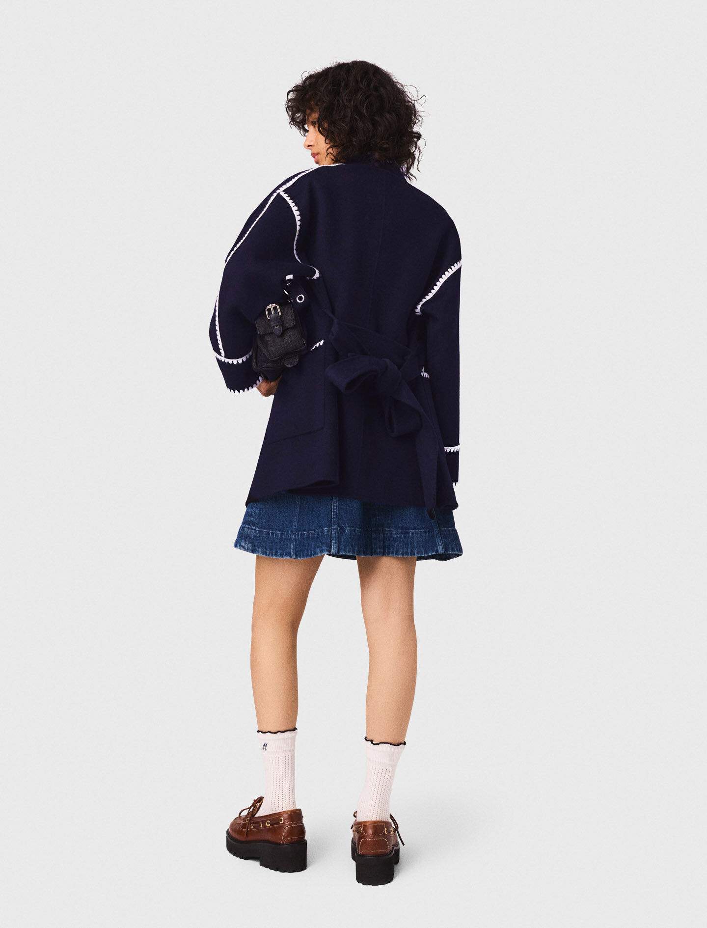 Double-faced coat Bicolor For Women | Maje