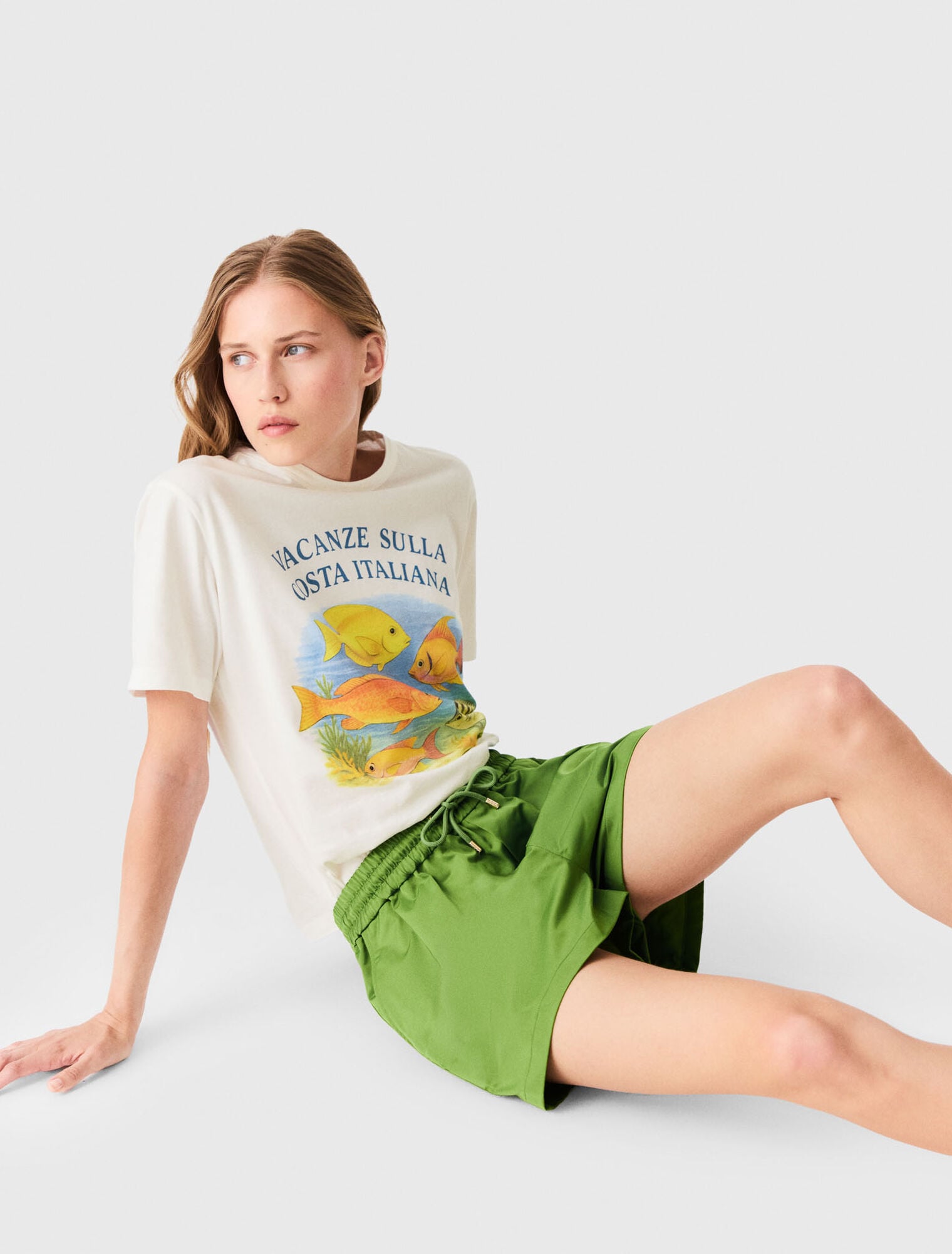 Technical fabric shorts