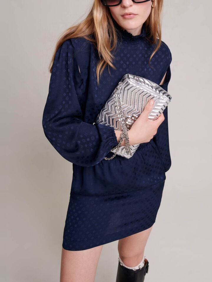 Short jacquard dress