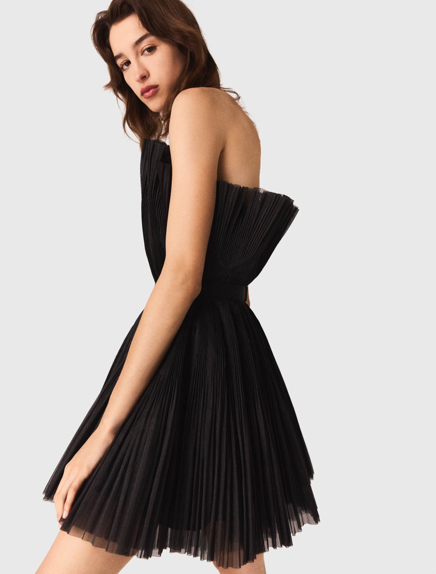 Tulle and organza bustier dress