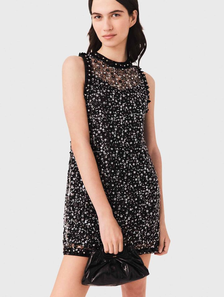 Floral sequin dress