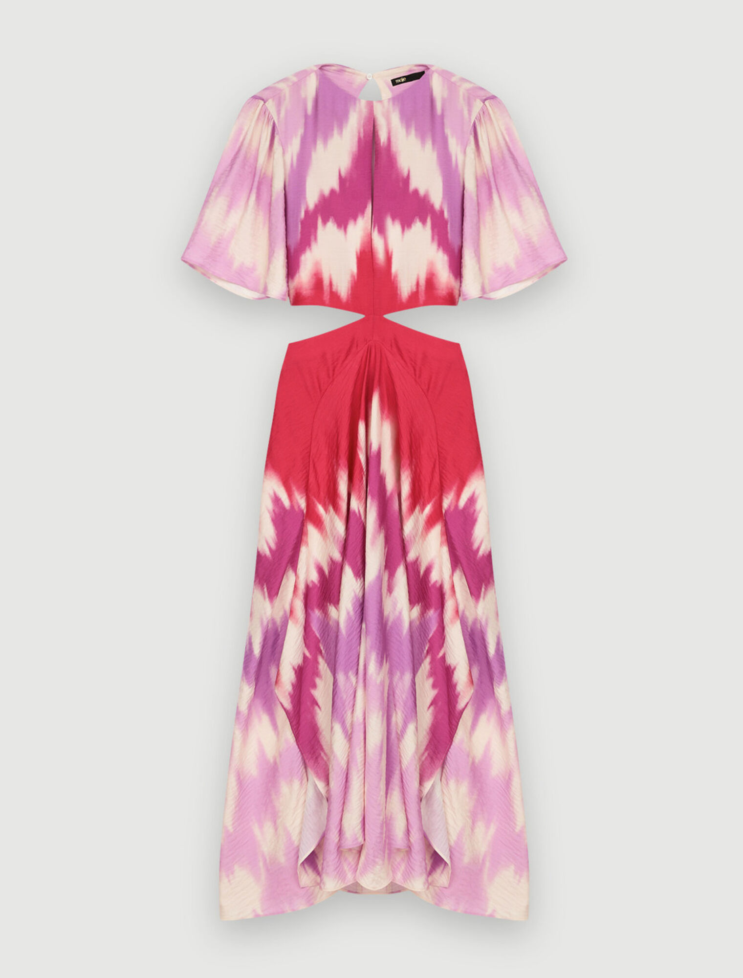 Tie and Dye asymmetrical scarf dress
