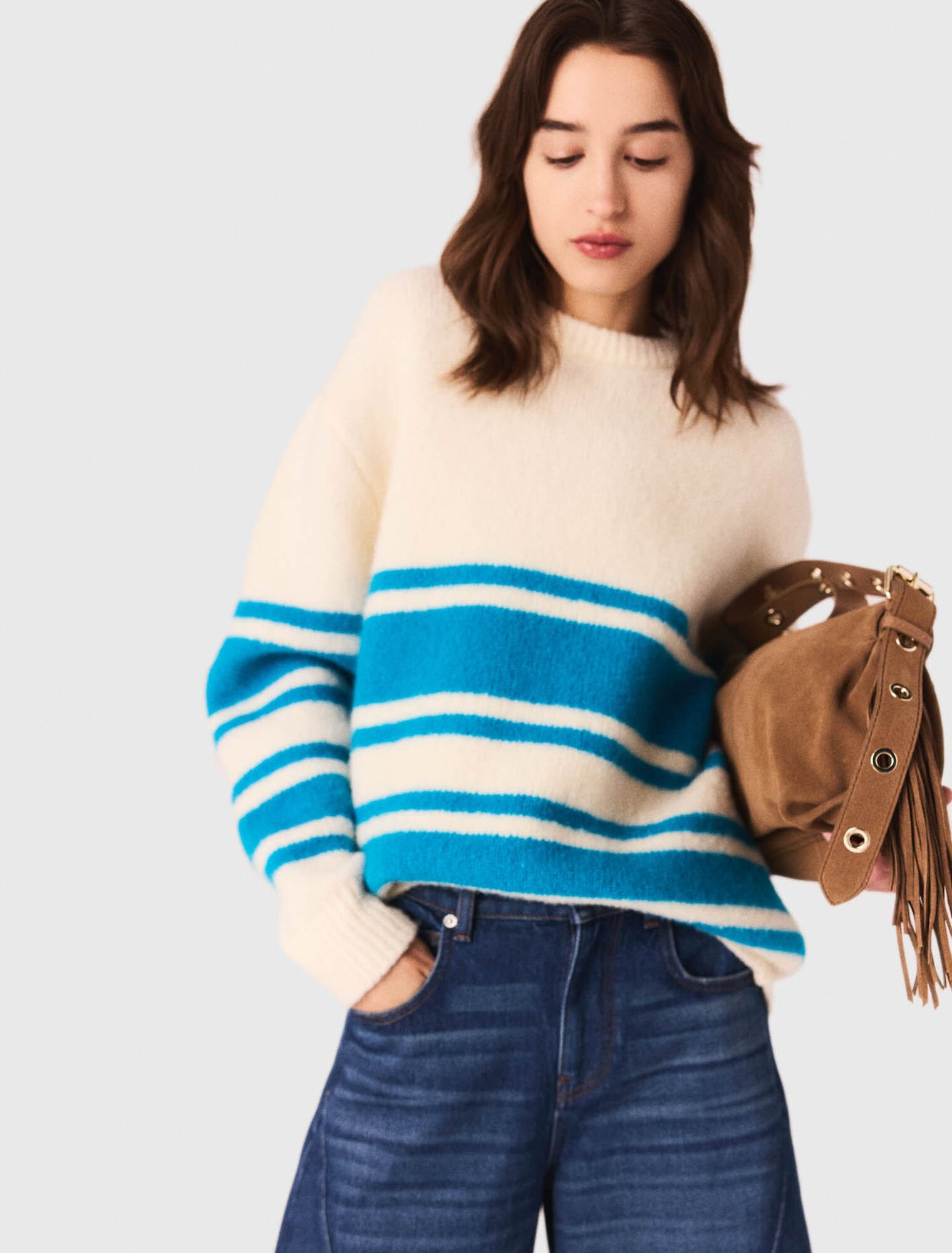 Oversized wool-blend sweater
