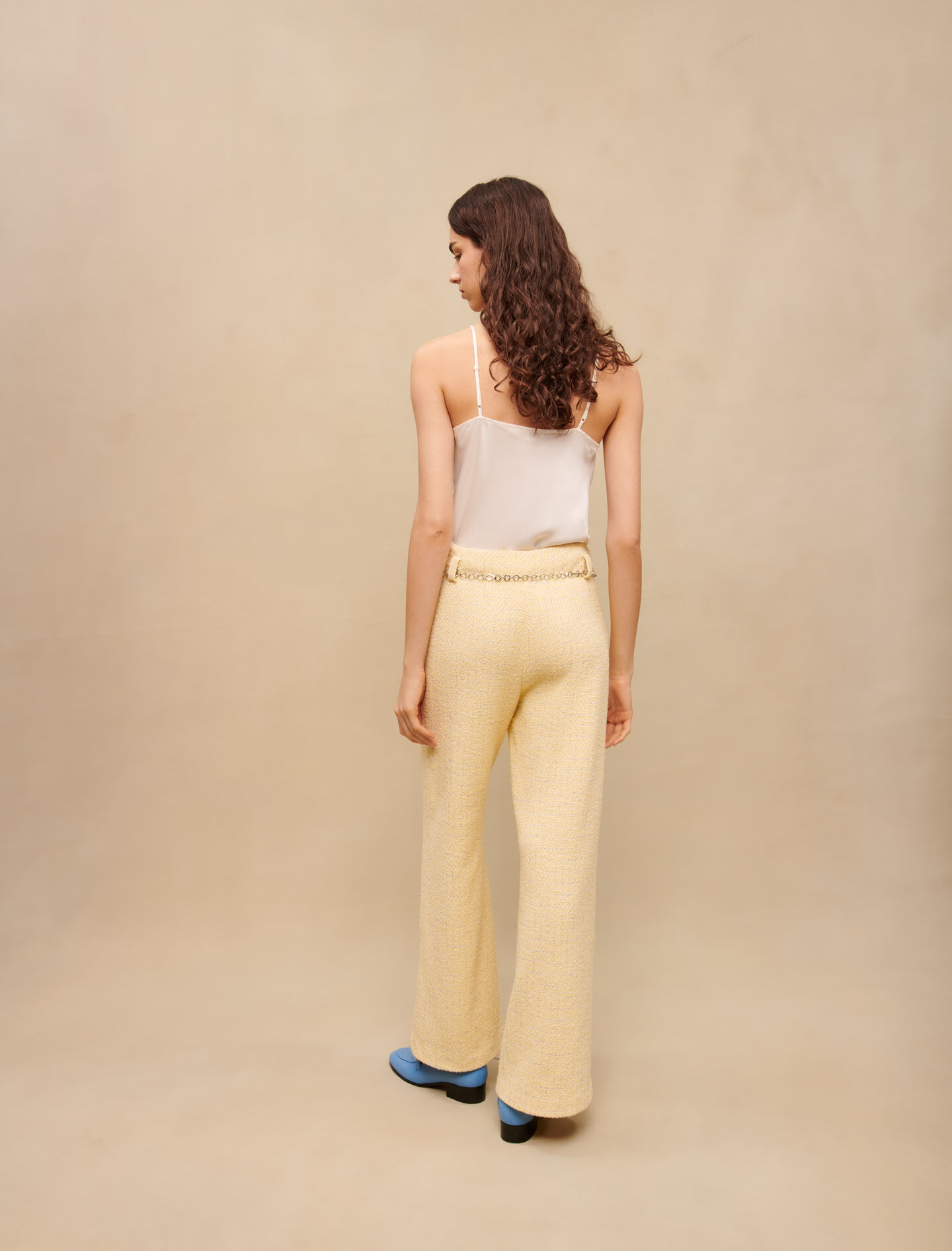 Silk satin and lace top White For Women | Maje