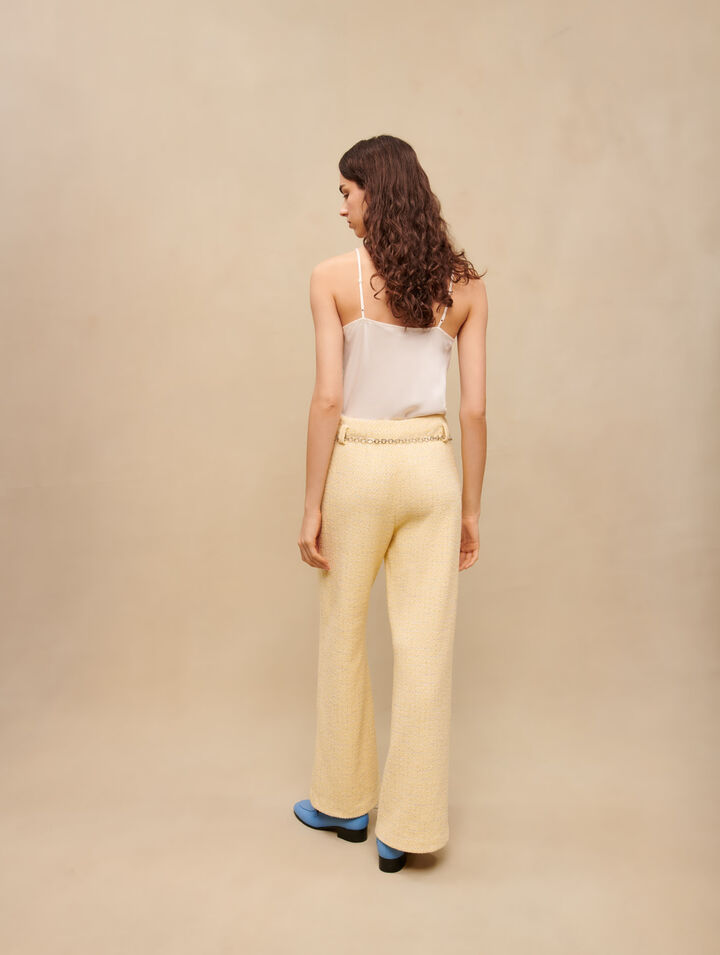 Silk satin and lace top
