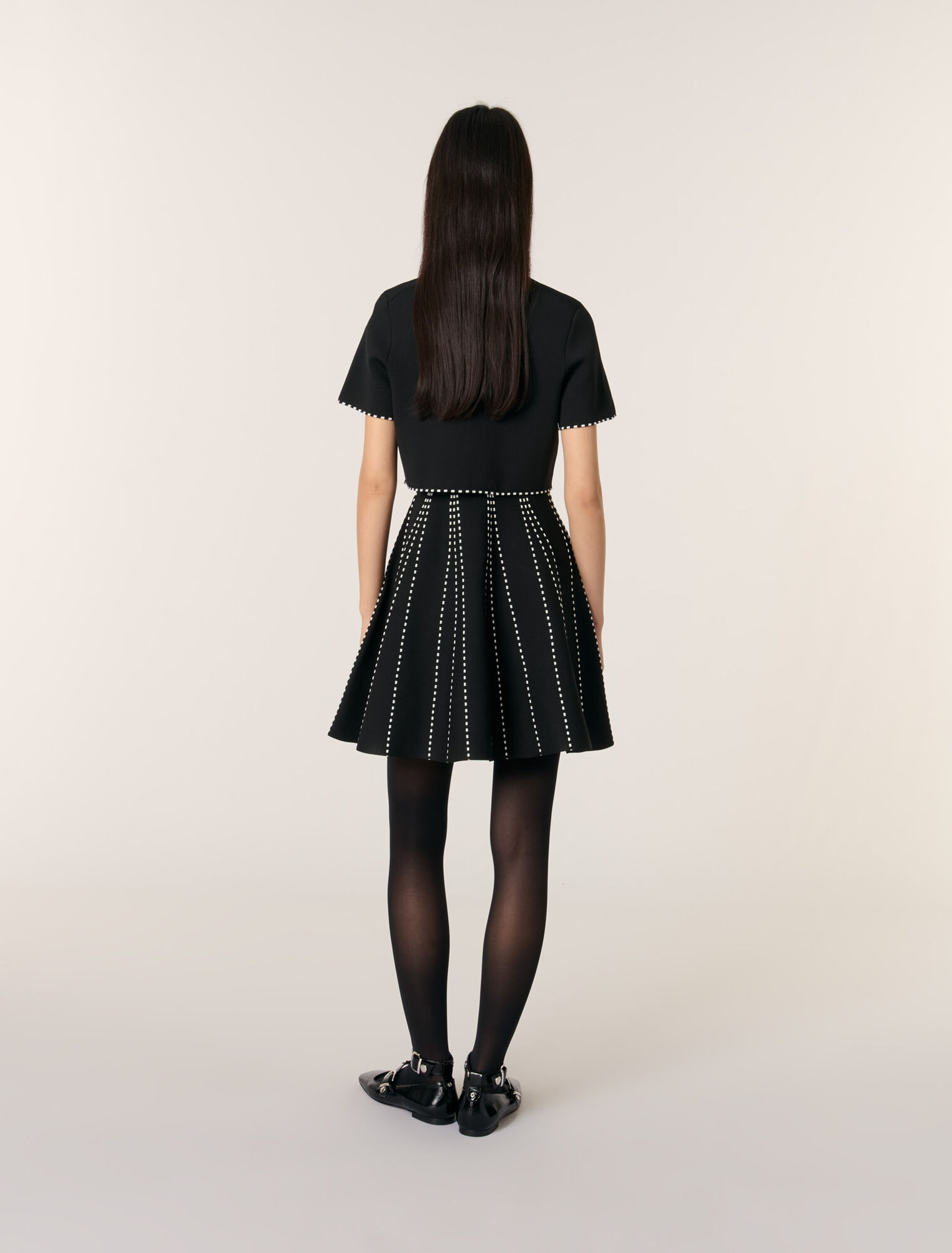 Cropped short sleeve cardigan