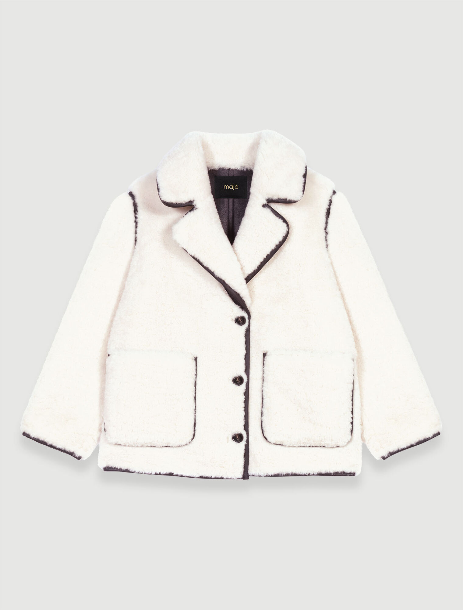 Short faux fur coat