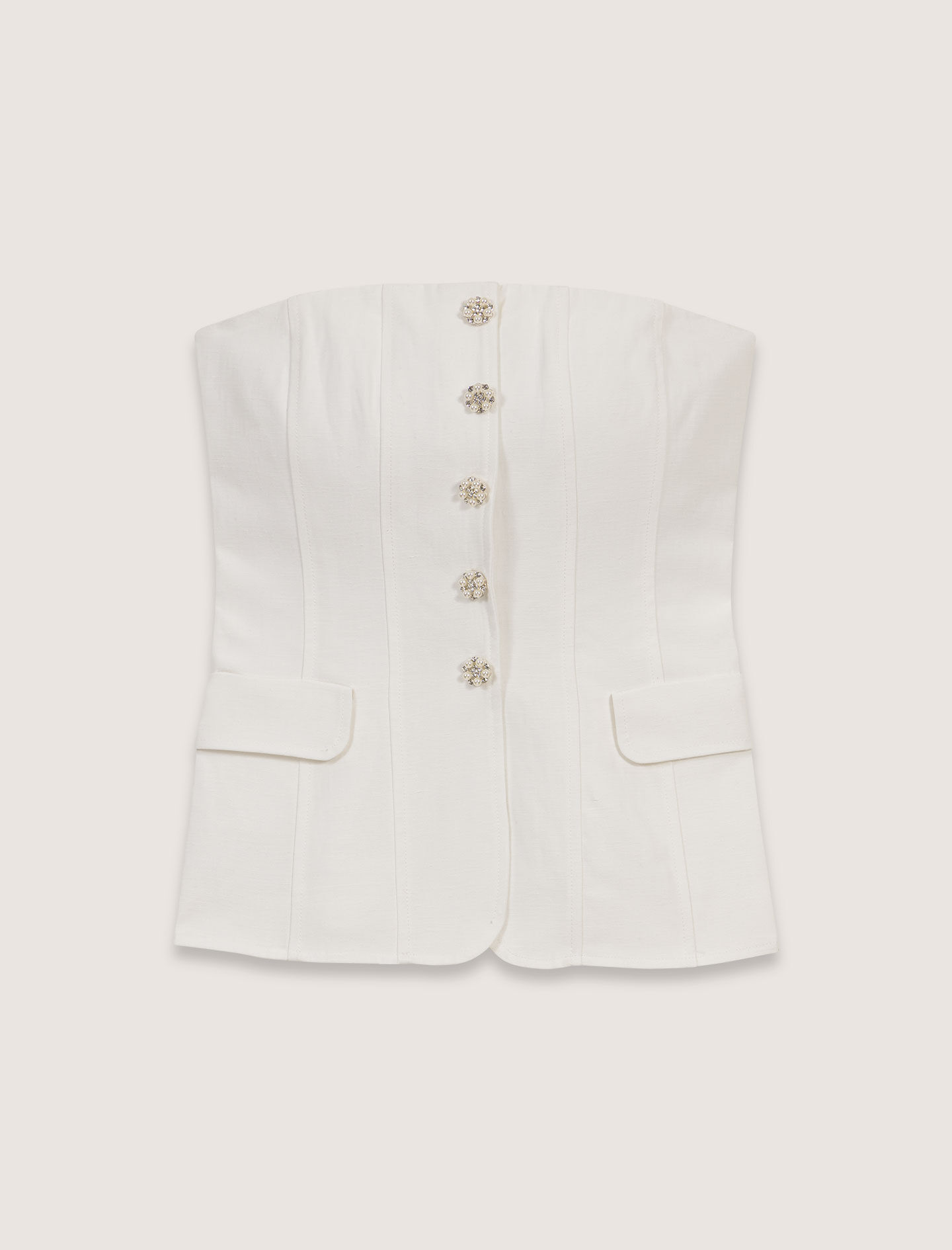 Bustier top White For Women | Maje
