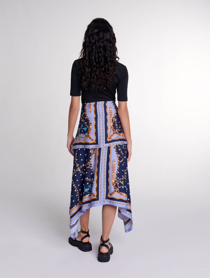 Illusion effect patterned dress 