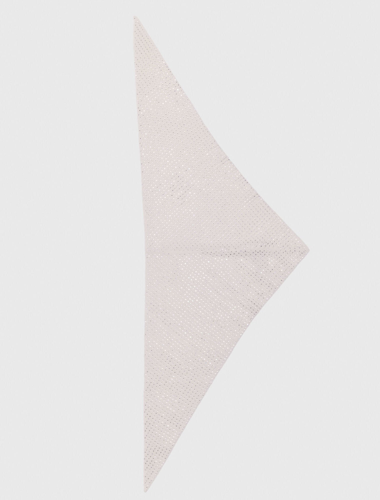 Rhinestone wool triangle scarf