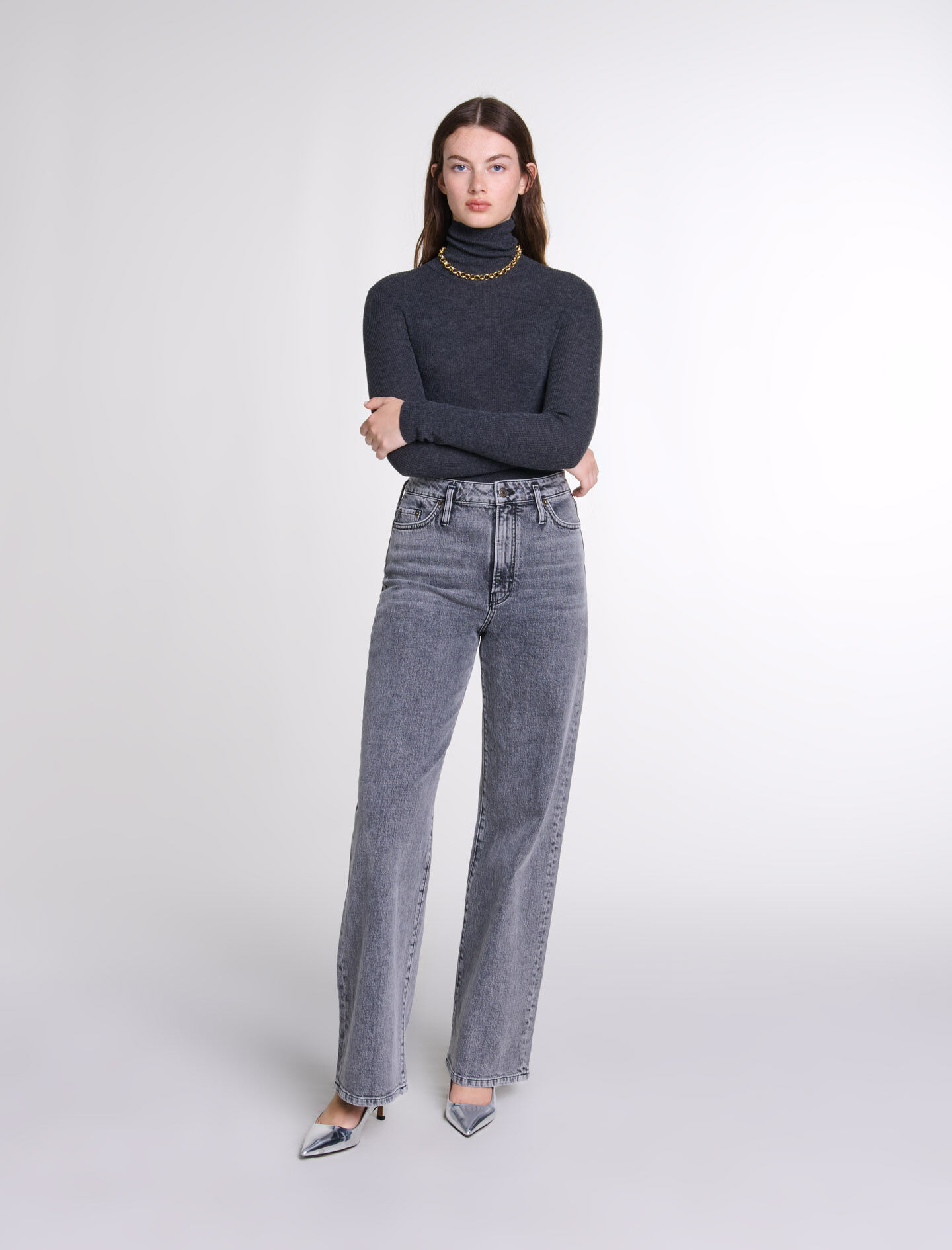 Silk jumper womens top