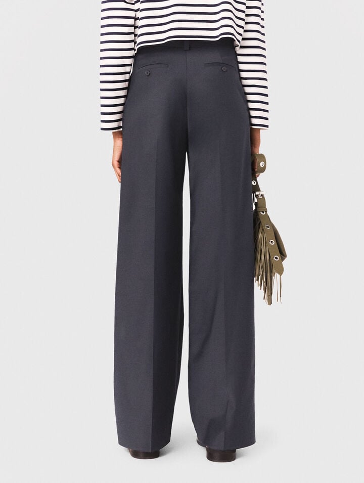 Suit trousers with chain detail