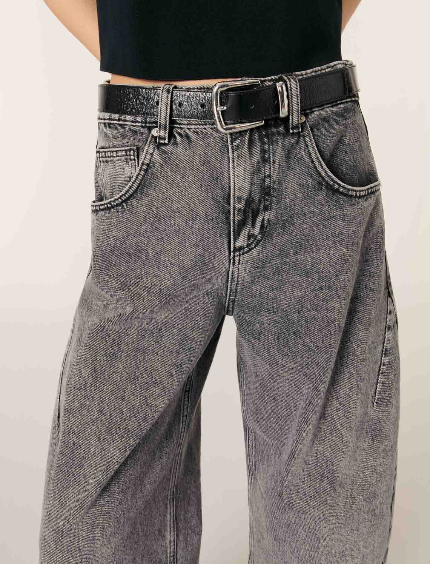 Denim jeans with pockets Blue For Women | Maje