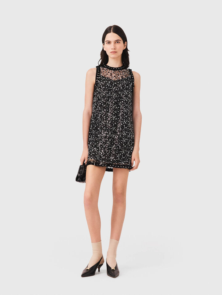Floral sequin dress