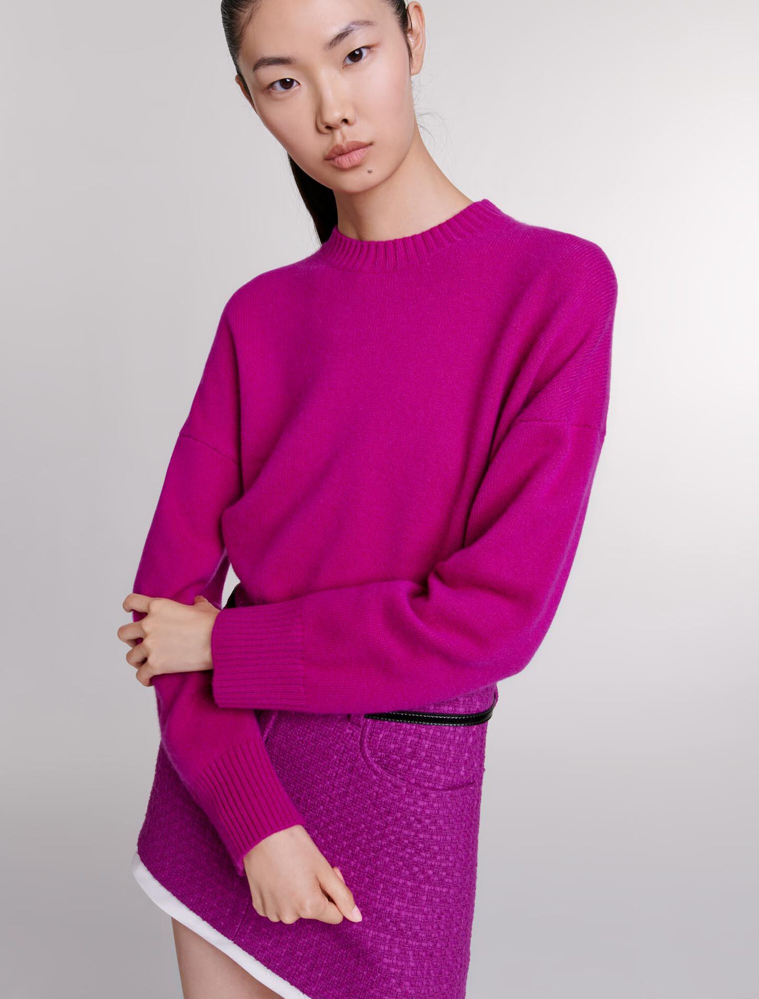 Tweed mini skirt
