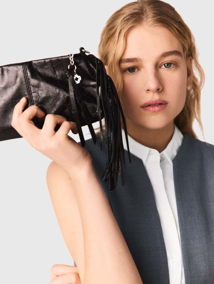 Patent leather Miss M clutch bag