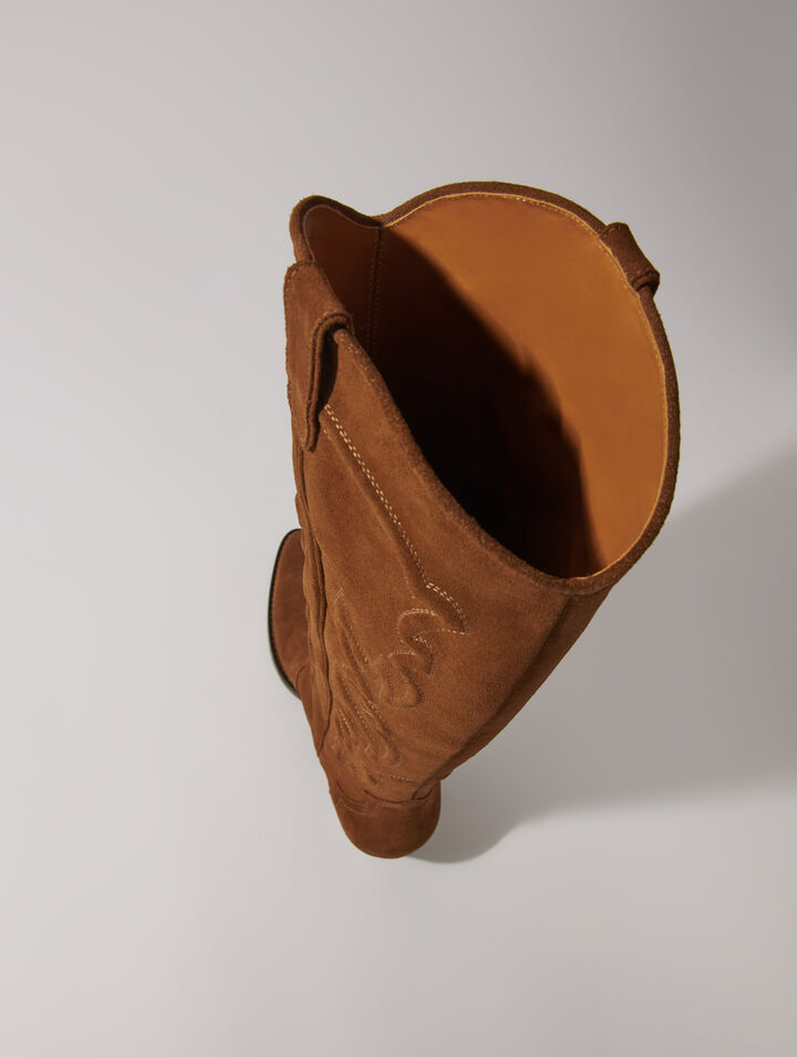 maje suede boots