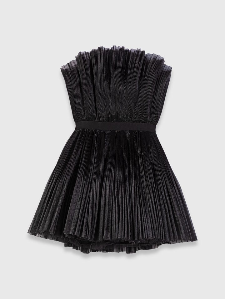 Tulle and organza bustier dress
