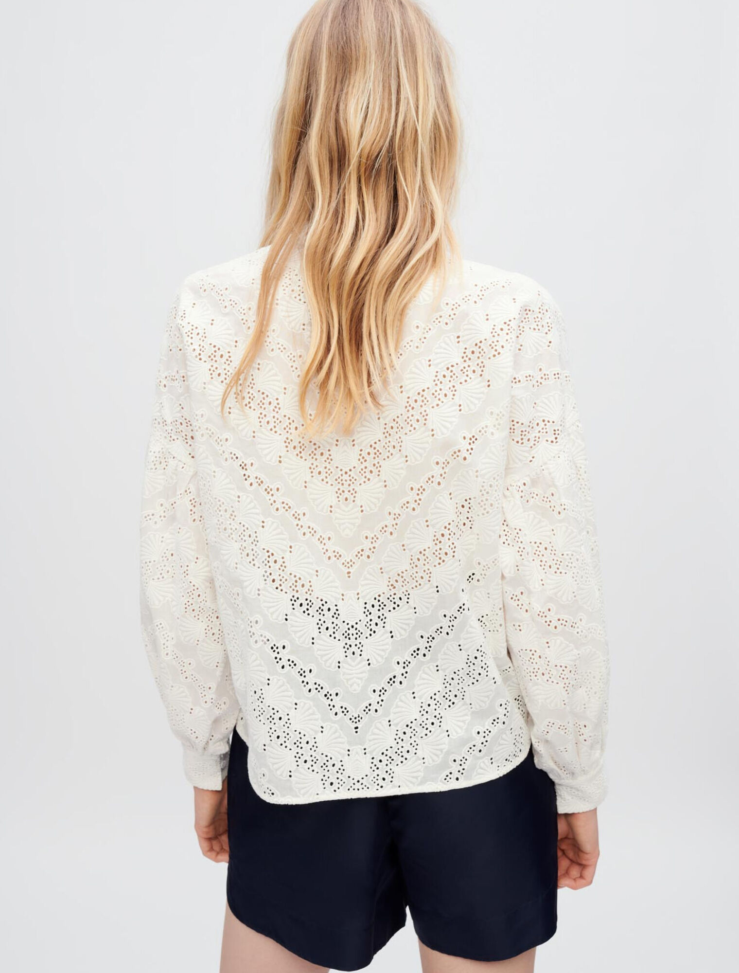 Embroidered cotton shirt