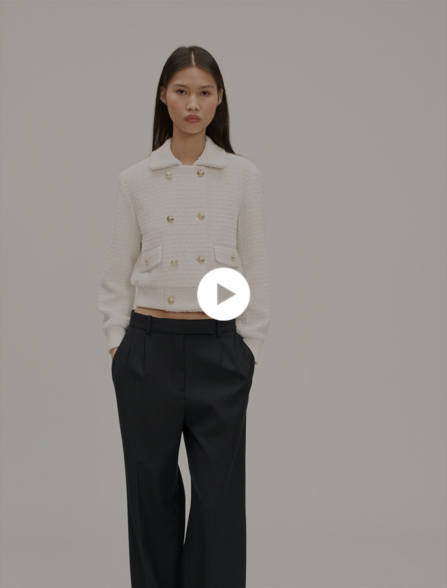 Short tweed jacket