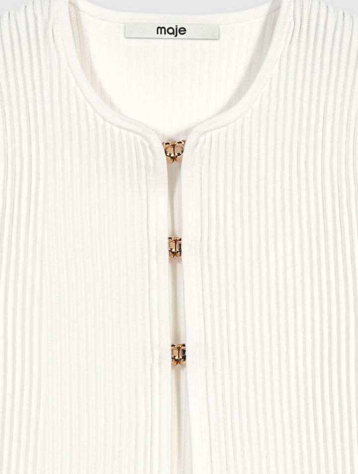 Short-sleeved cardigan