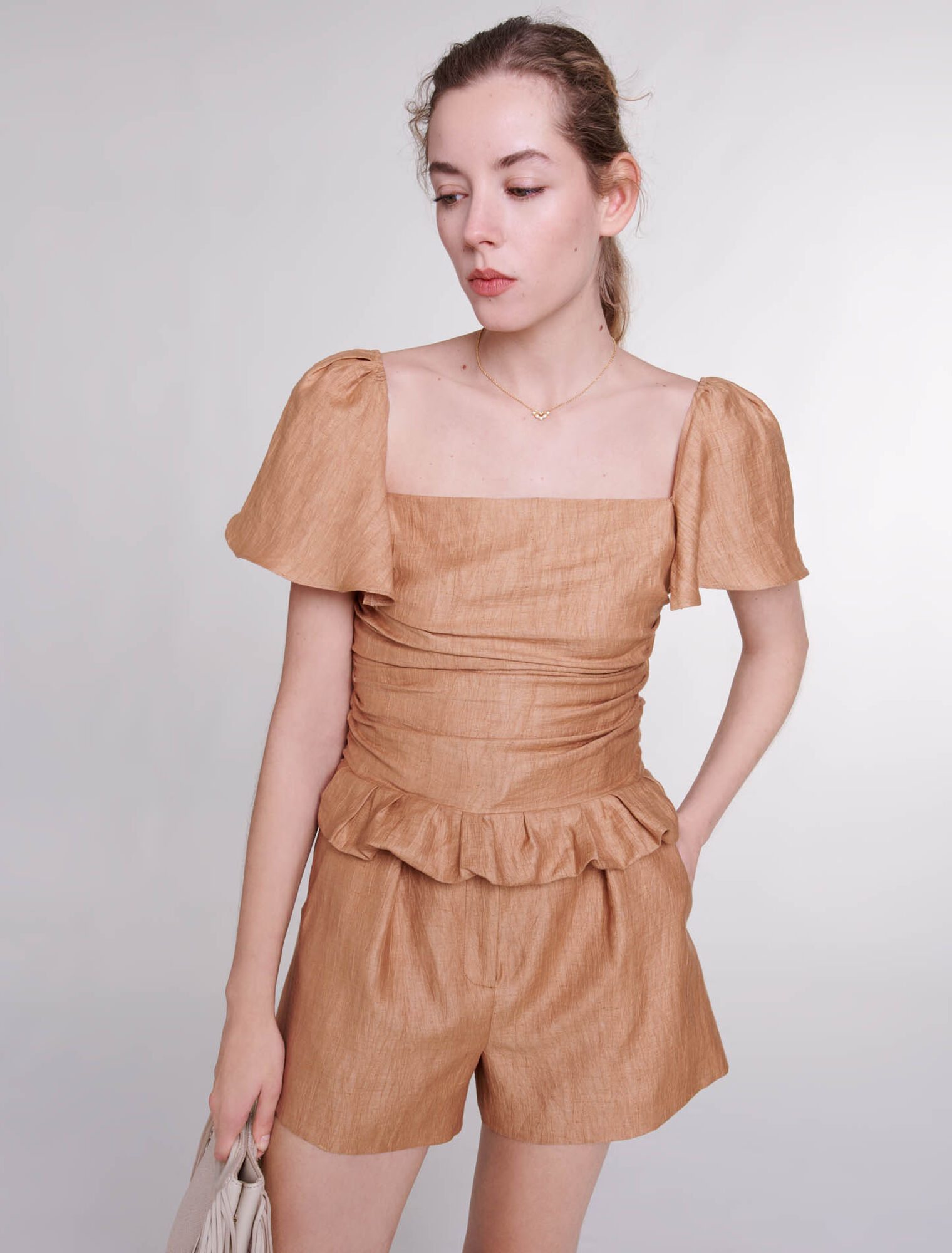 Linen shorts