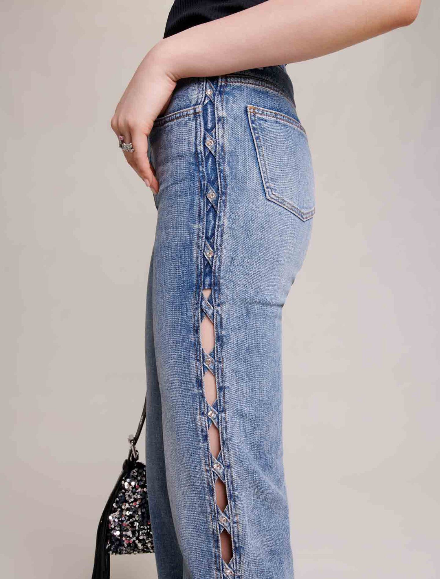 Straight-leg jeans