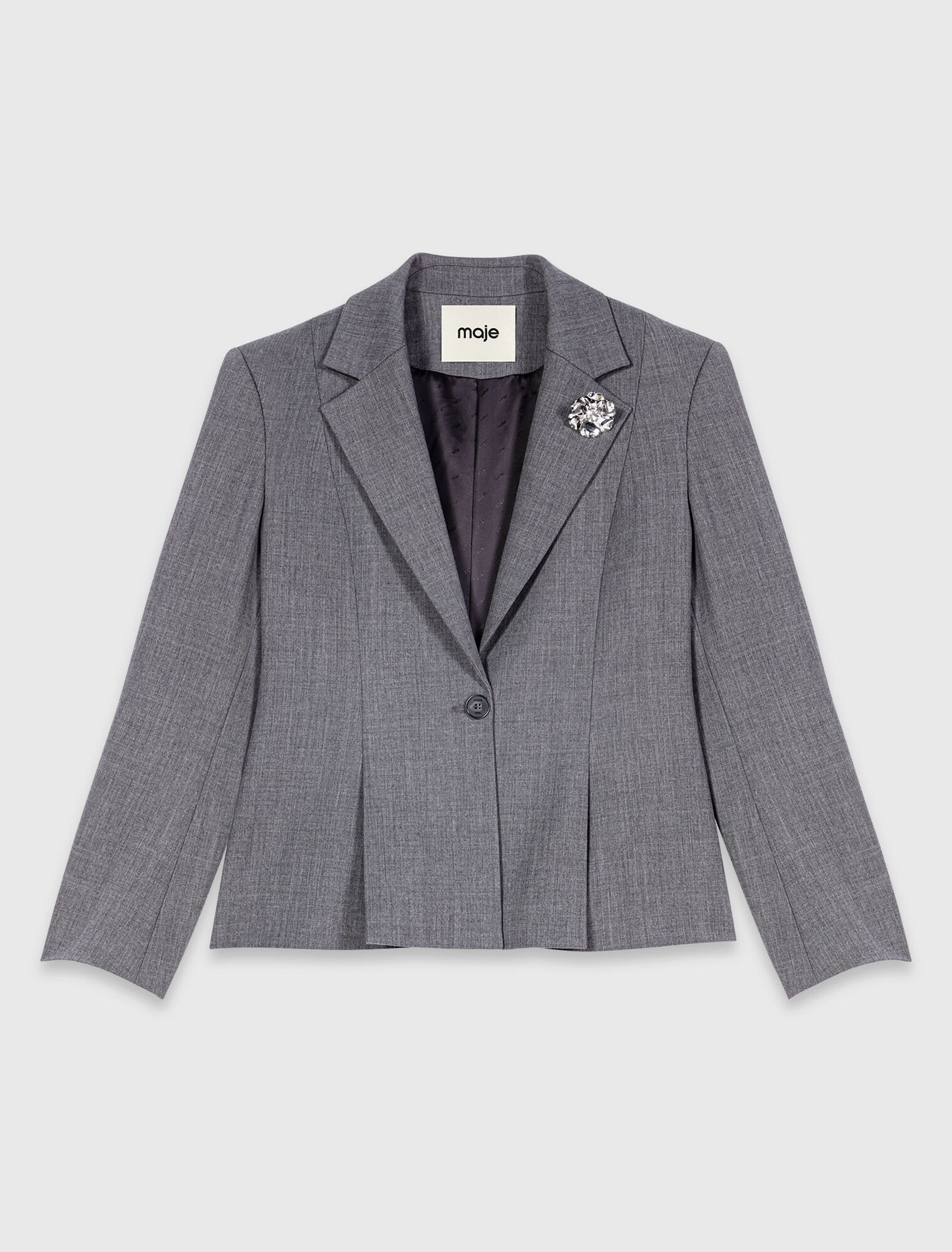 Peplum suit jacket