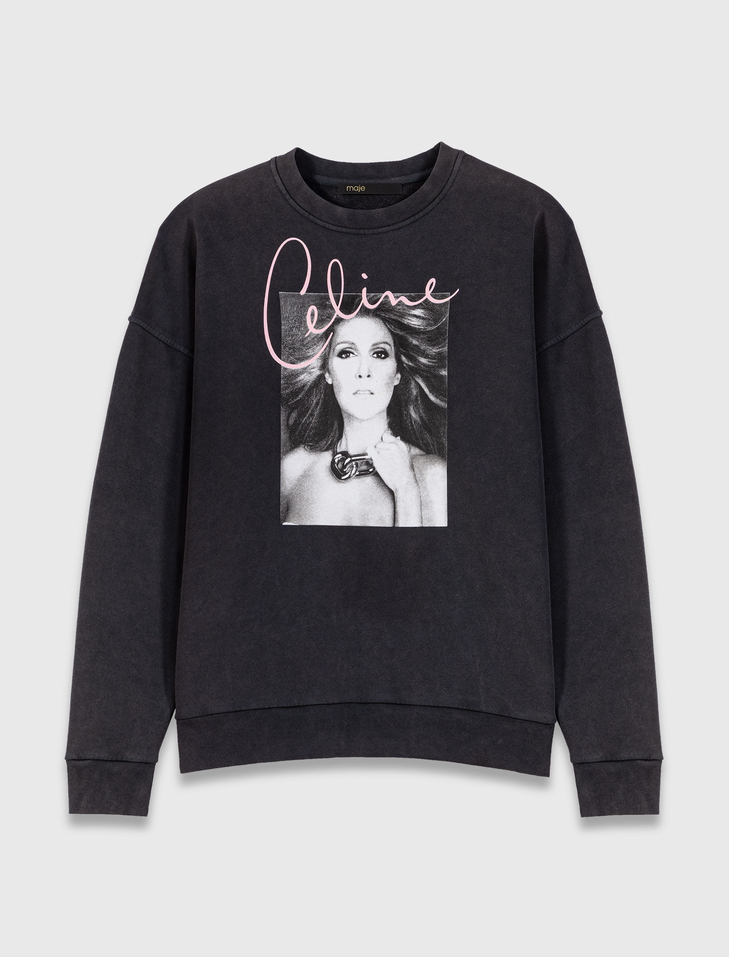 Maje x Céline Dion sweatshirt Black / Gray For Women | Maje