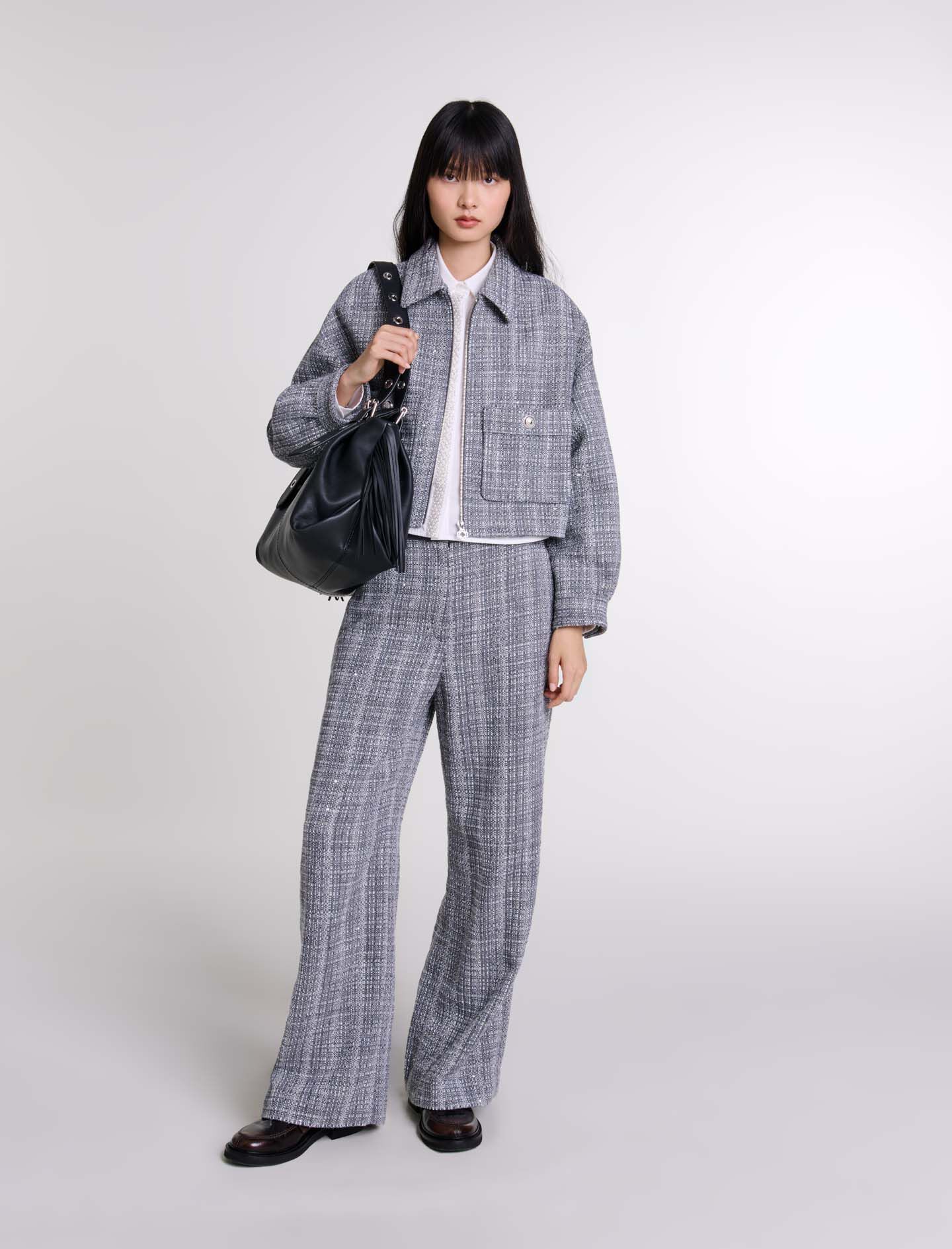 Maje tweed blazer hot sale
