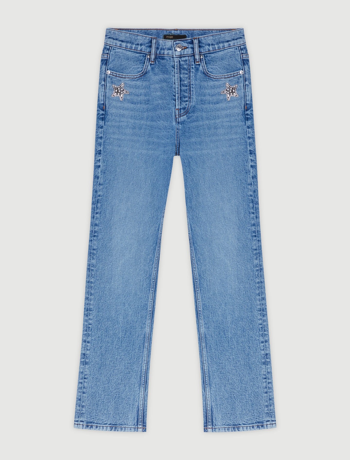 Straight-leg jeans Blue For Women | Maje