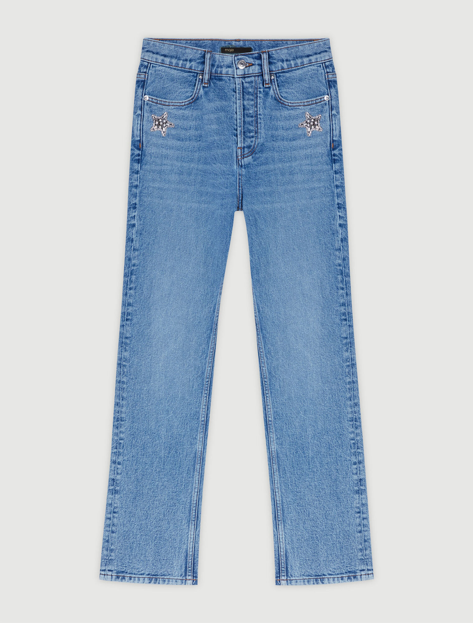 Straight-leg jeans