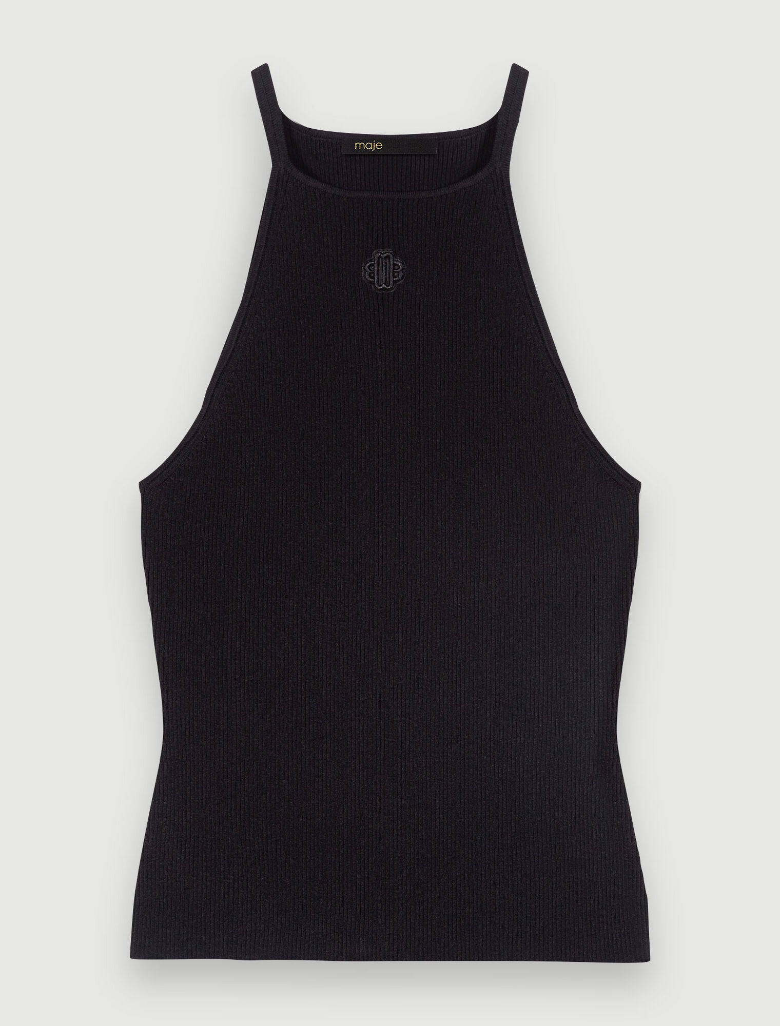 Tank top with embroidered logo