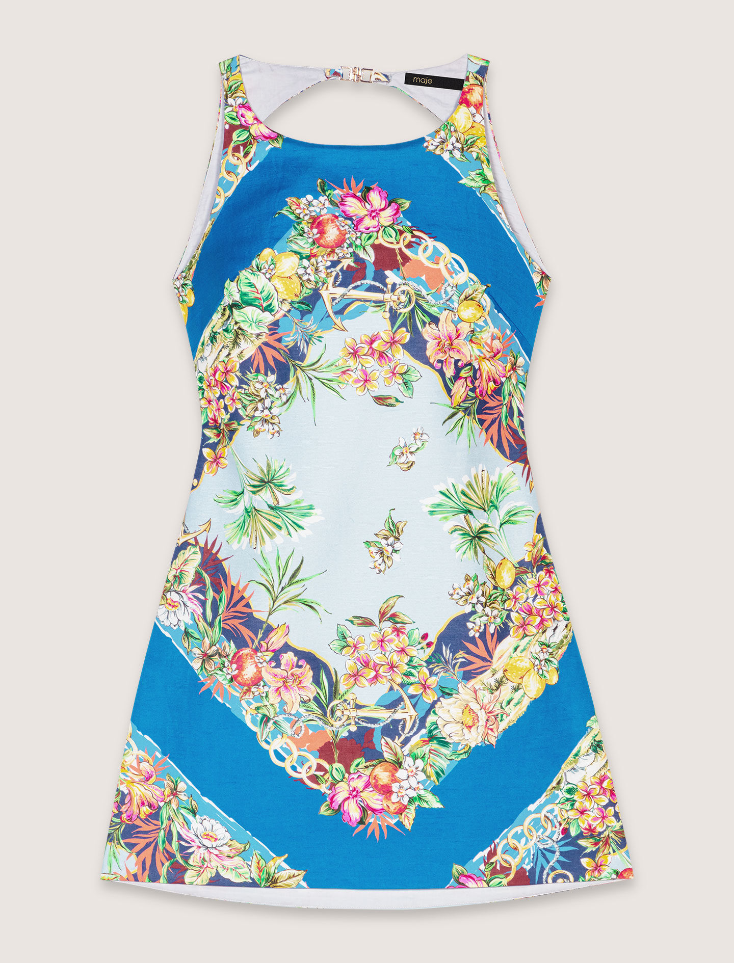 Patterned shift dress Multicolor For Women | Maje