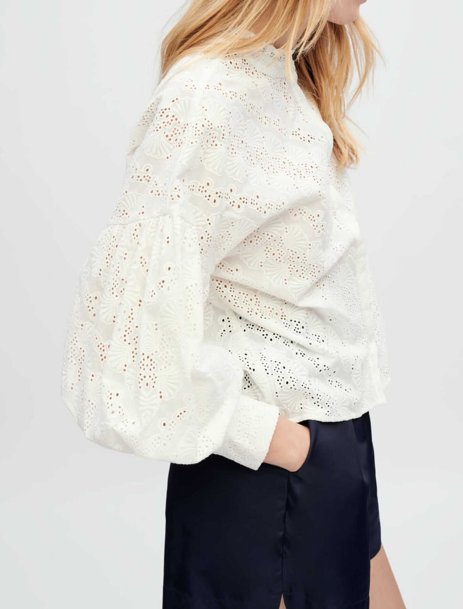 Embroidered cotton shirt