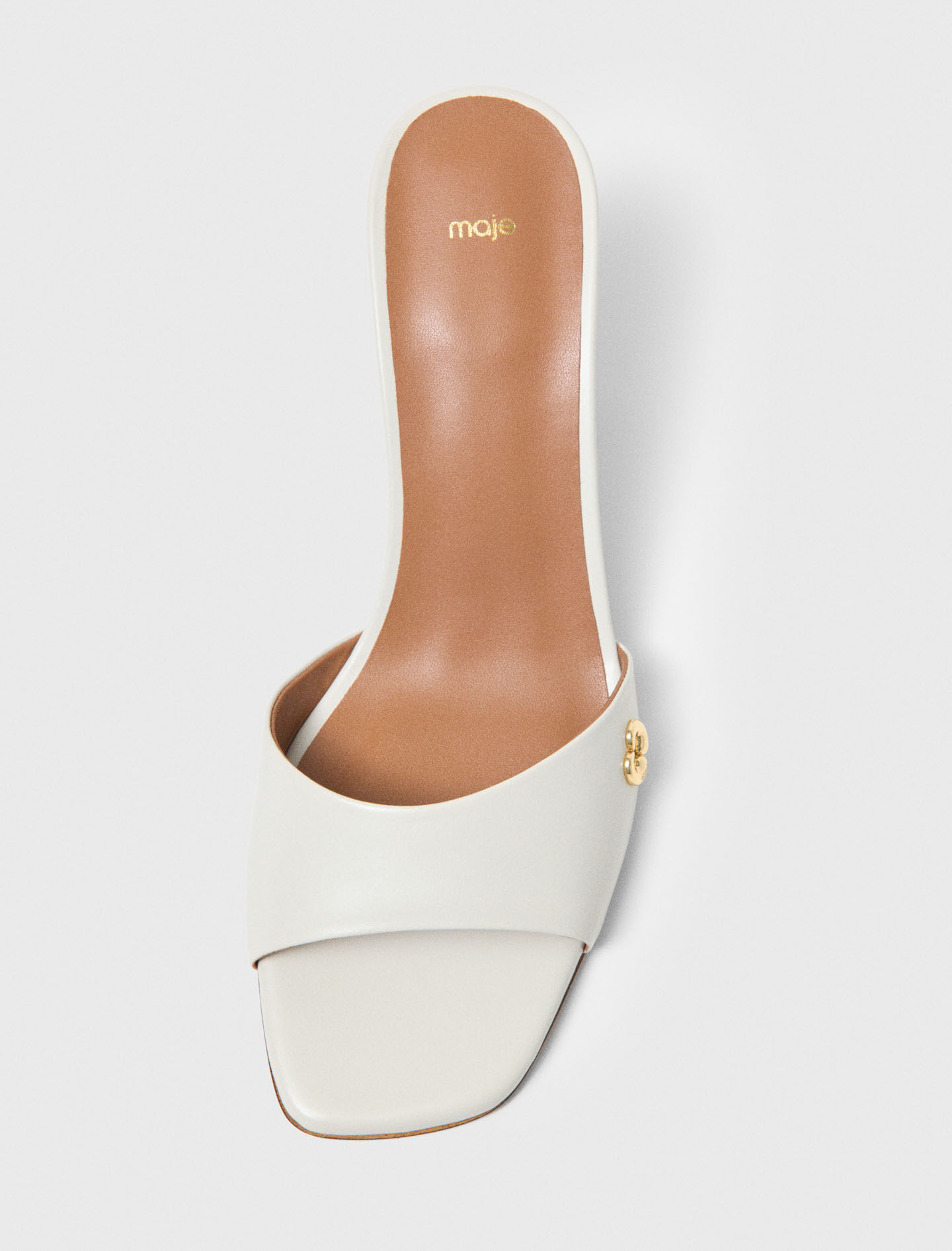 Leather mules White For Women | Maje