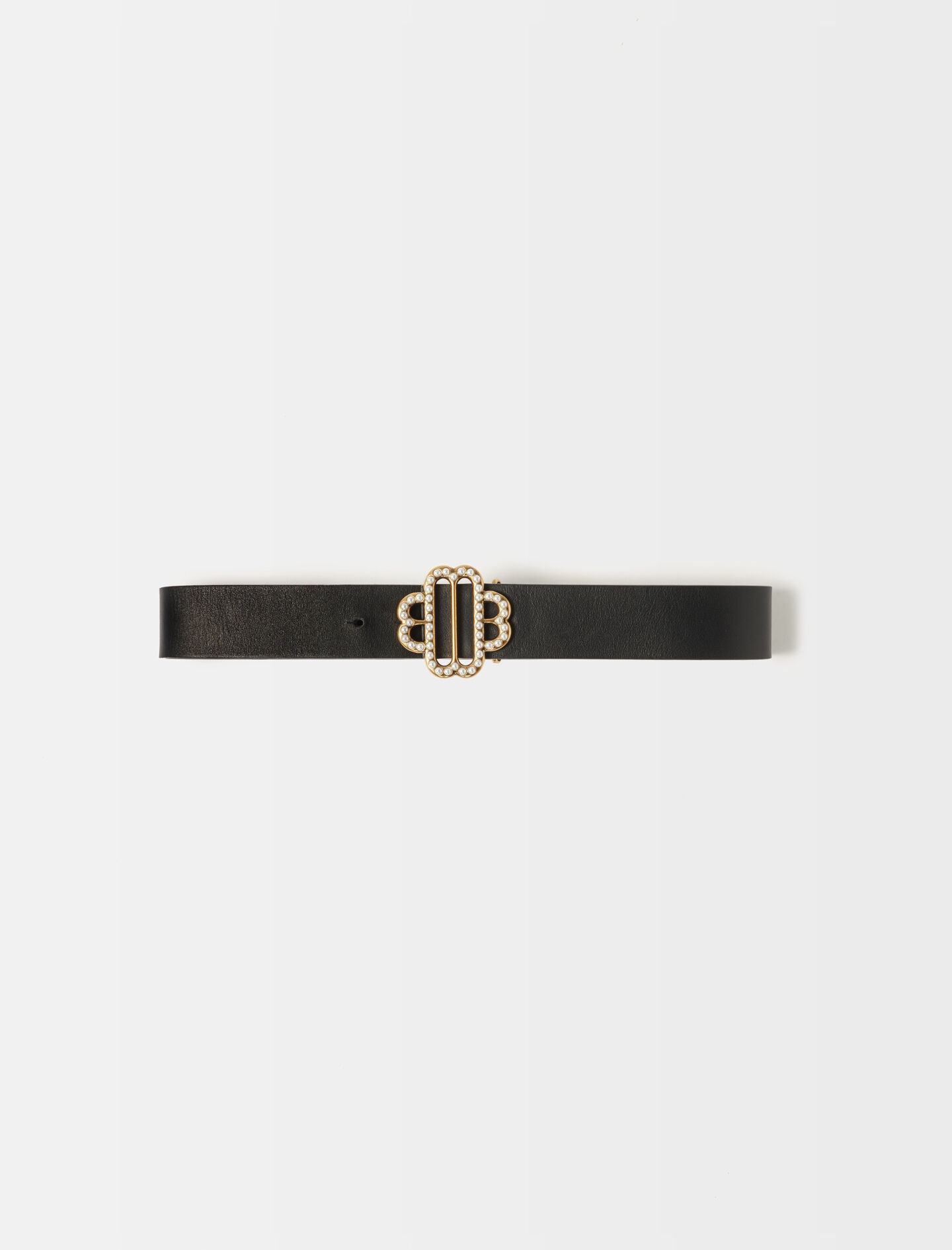 Maje Clover belt with rhinestones