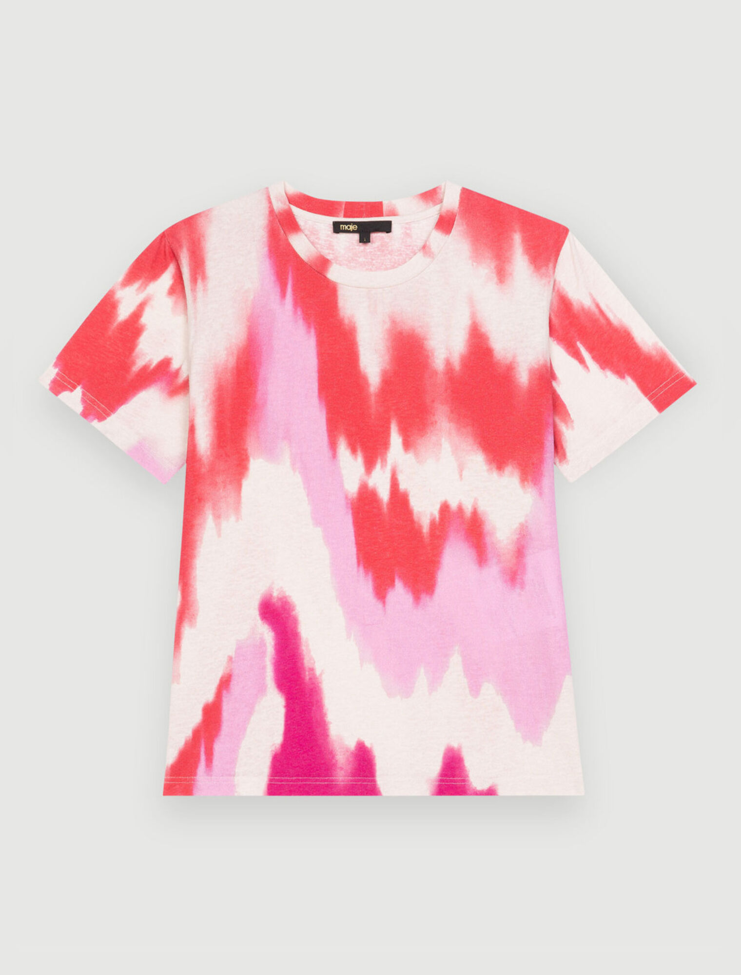 Tie and Dye fuchsia tee shirt