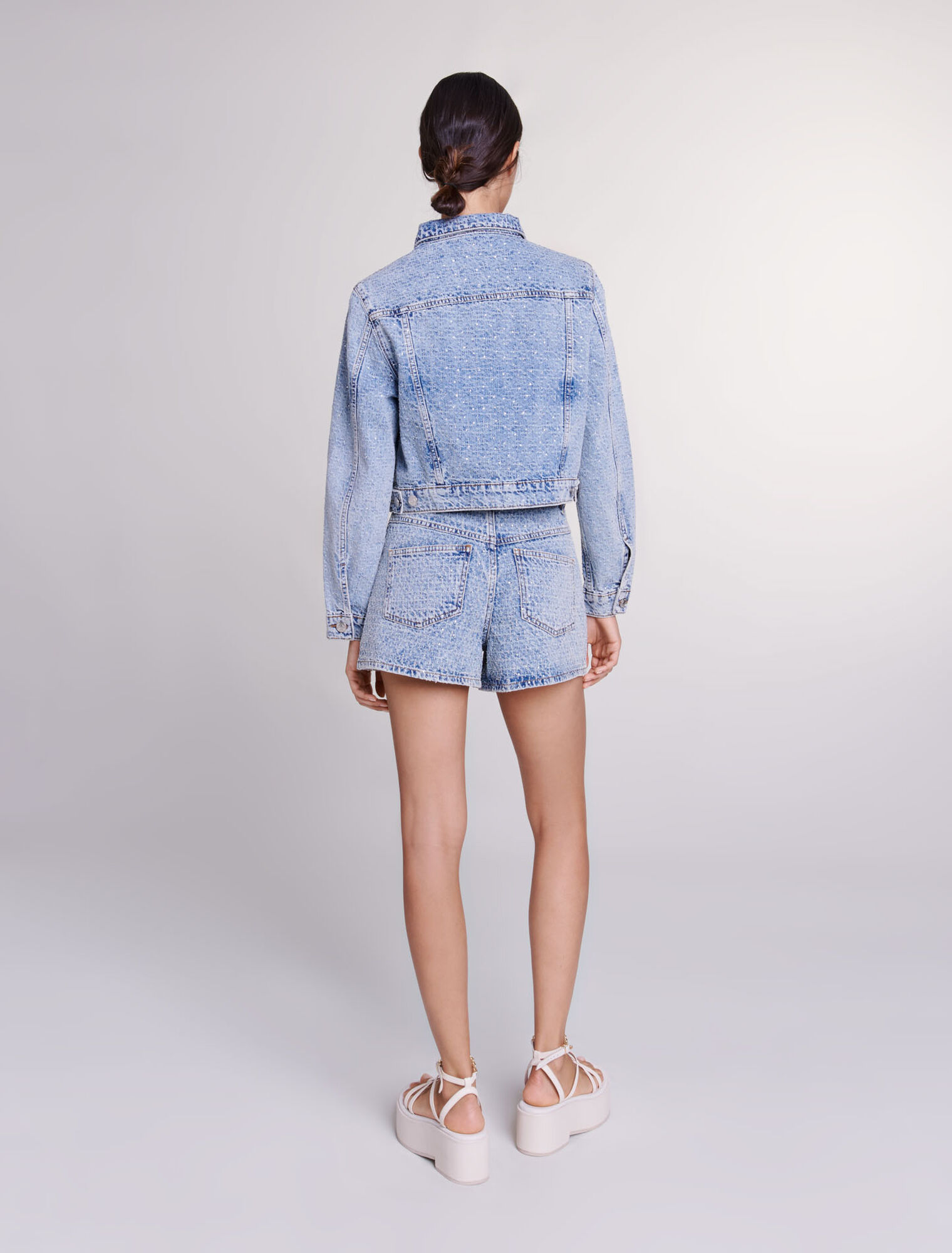 Cropped denim jacket
