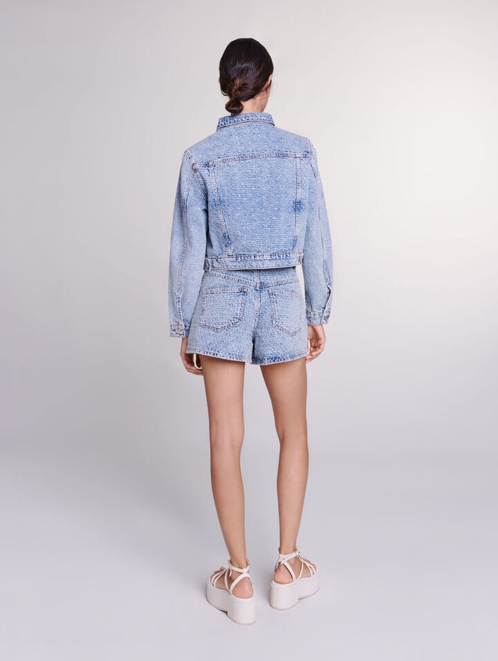 Cropped denim jacket