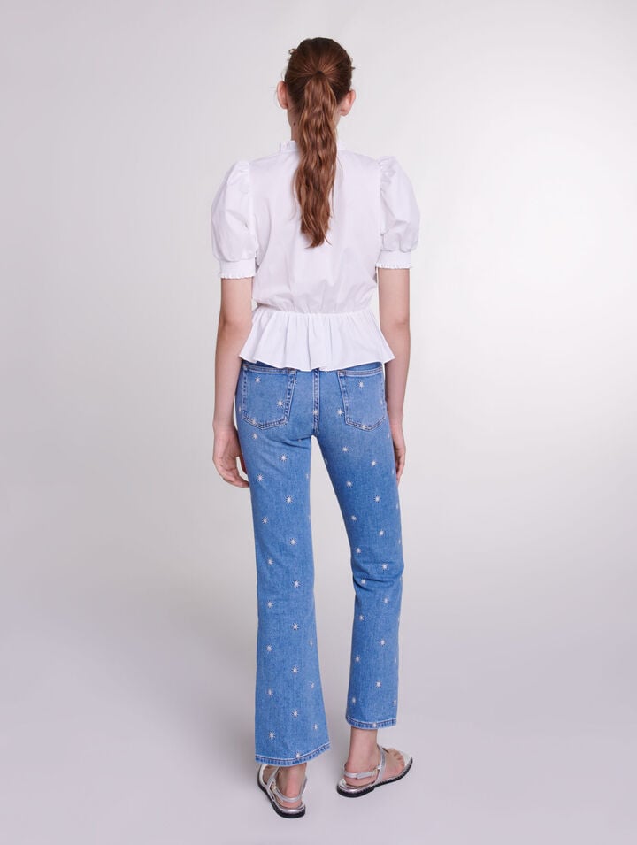 Embroidered jeans