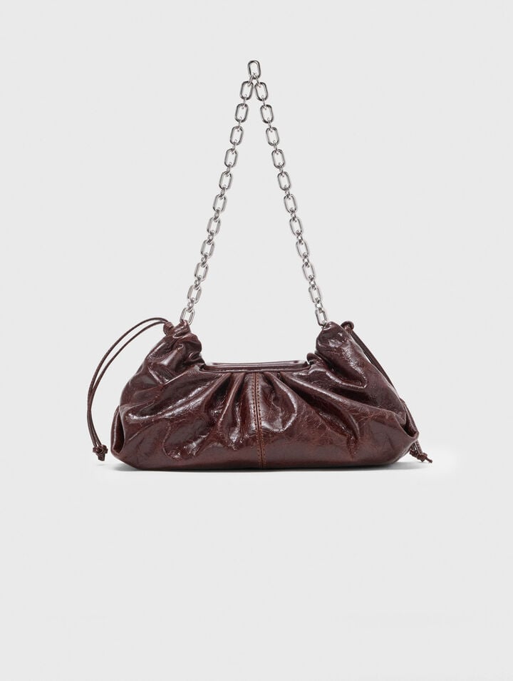 Crackled leather Milpli pouch