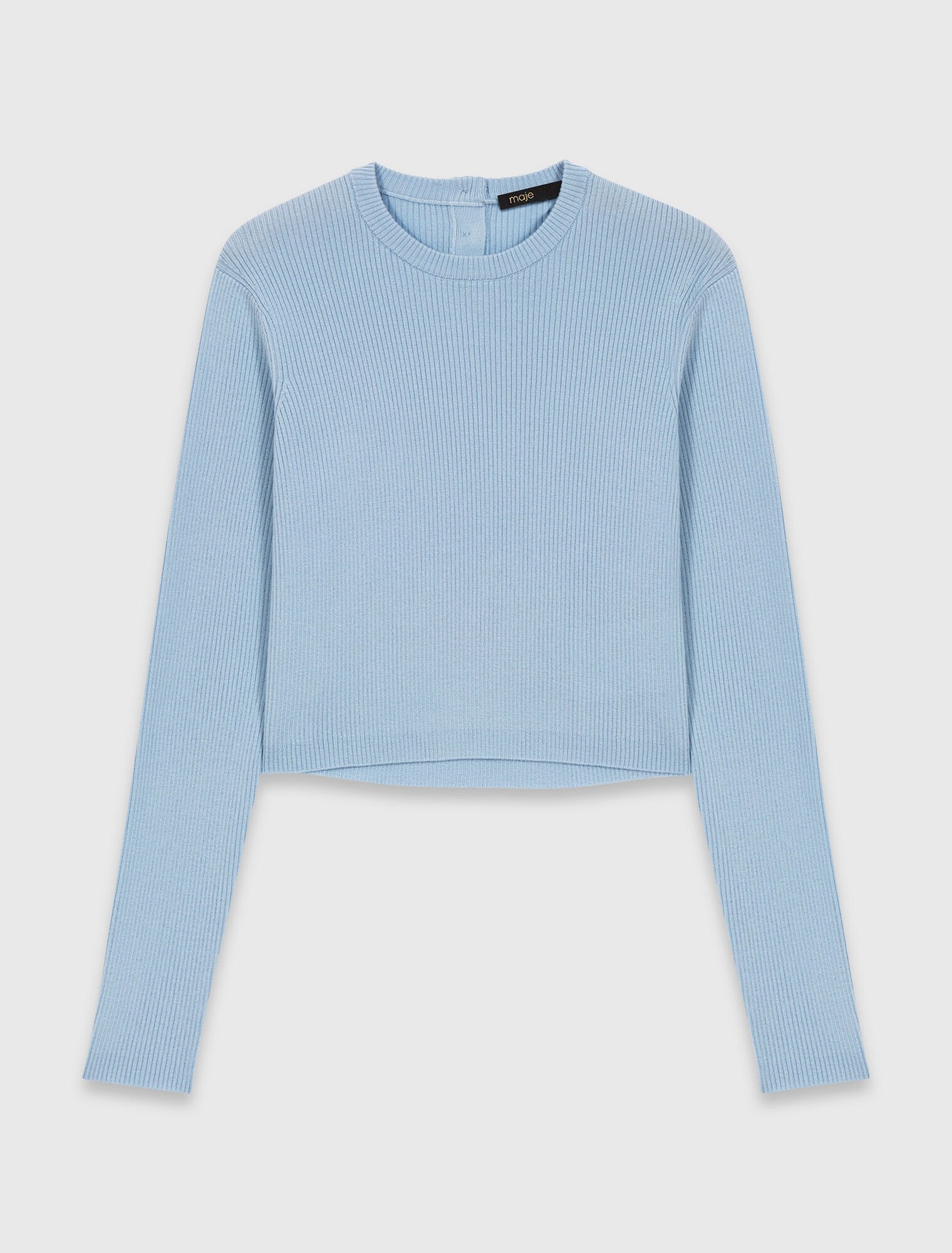 Sweater with jewelled buttons