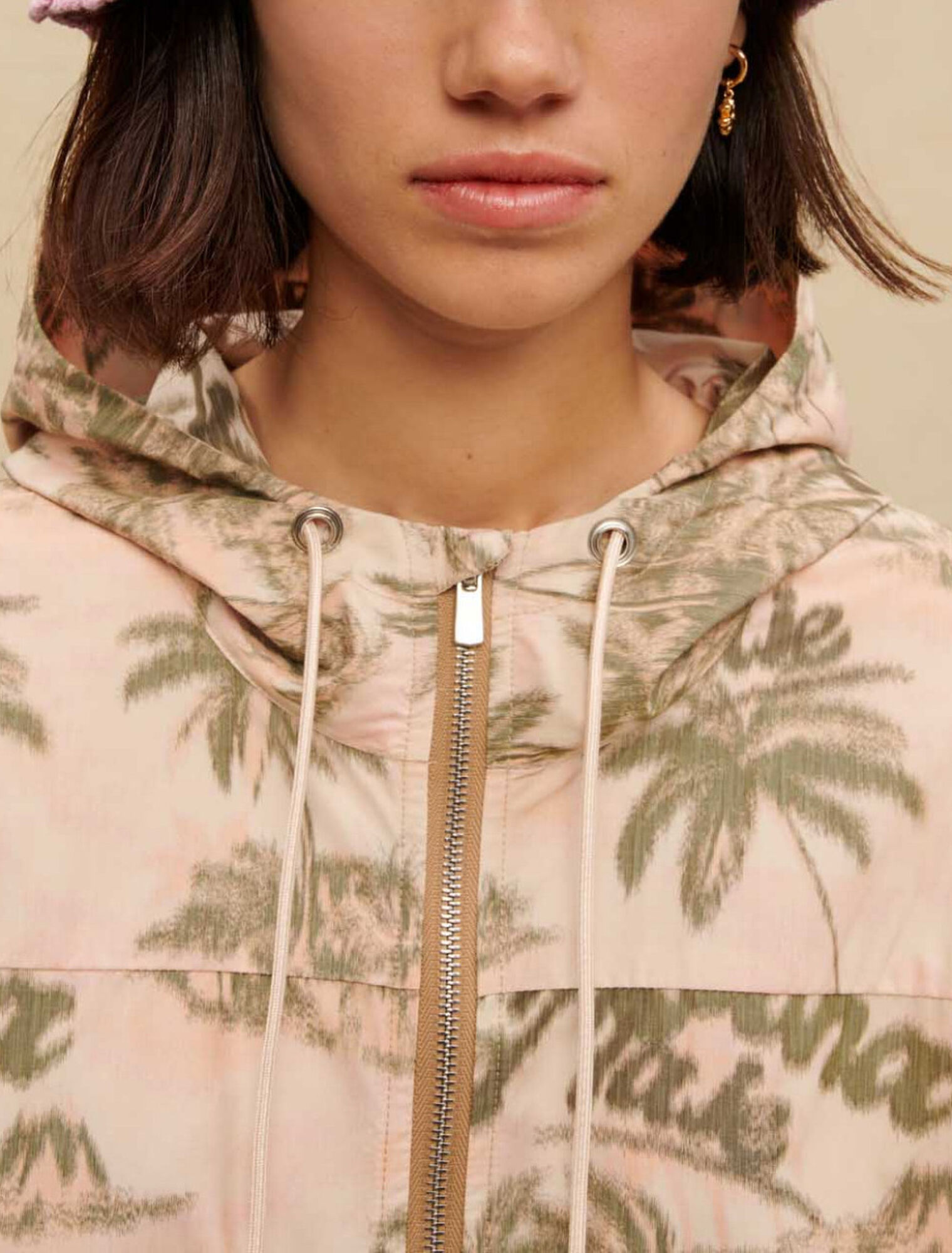 Palm-tree print jacket