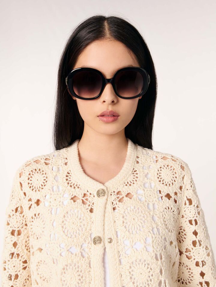 Crochet cropped cardigan