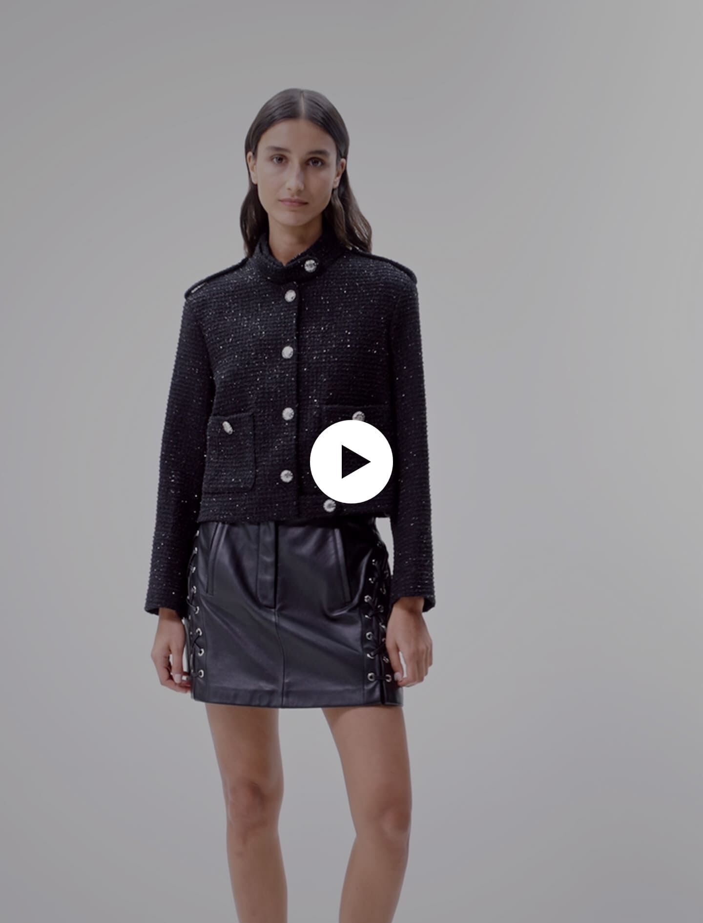 Maje tweed coat outlet