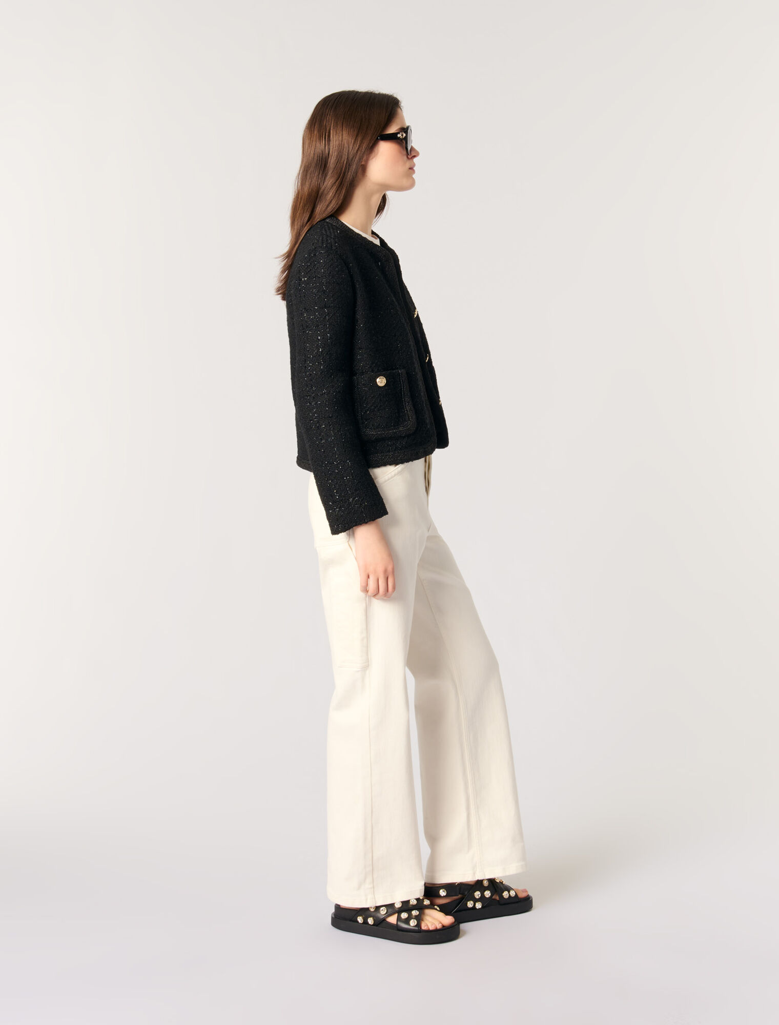 Short tweed jacket