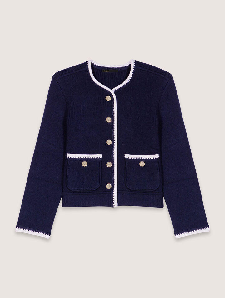 Wool-blend cardigan
