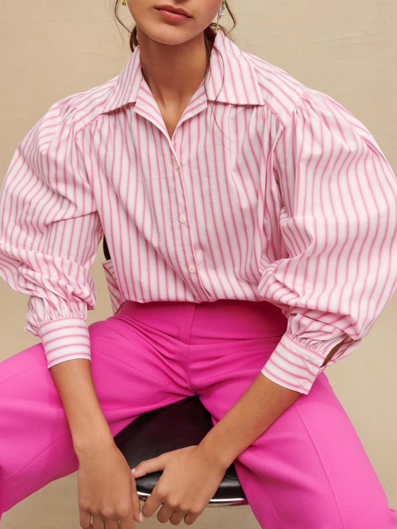 MAJE 売れ筋商品|||マージュ シャツ トップス レディース Shirts Pink Silk shirt Pink For Women | Maje