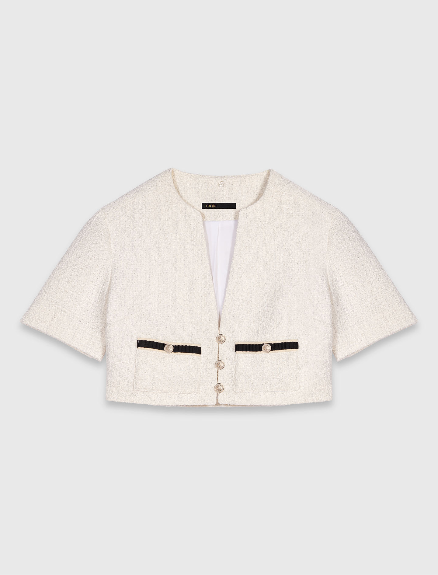 2-in-1 tweed dress White For Women | Maje